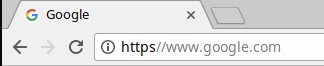 http://https//www.google.com loaded in google chrome with http:// trimmed from the beginning